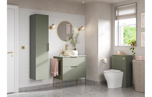 Ruby Kobe 500mm WC Unit - Matt Olive Green - RUBY106971 - Envy Bathrooms Ltd