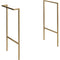 Ruby Kobe Optional Frame with Integrated Towel Rail | Brushed Brass | RUBY106874