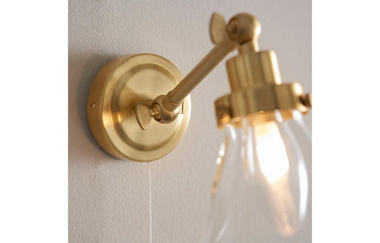 Ruby Koda Wall Light - Brushed Brass - RUBY106312 - Envy Bathrooms Ltd