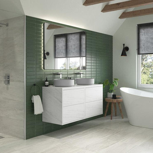 Ruby Lady 355mm Ceramic Round Washbowl & Waste - Matt Grey - RUBY104932 - Envy Bathrooms Ltd