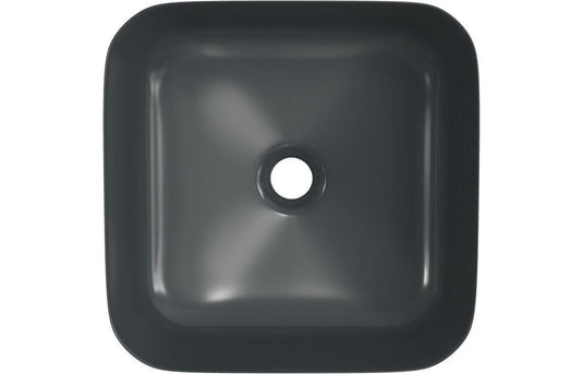 Ruby Lady 400mm Ceramic Square Washbowl & Waste - Matt Black - RUBY104930 - Envy Bathrooms Ltd