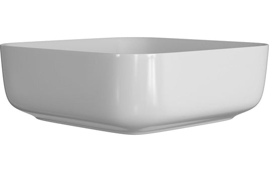 Ruby Lady 400mm Ceramic Square Washbowl & Waste - Matt White - RUBY104931 - Envy Bathrooms Ltd