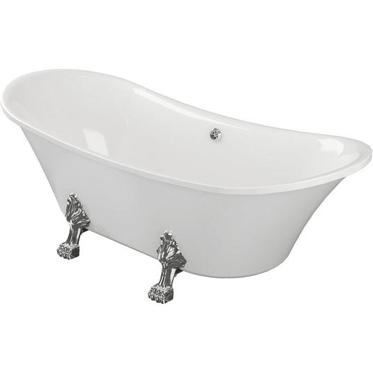 Ruby Lilo Freestanding 1760x710x775mm 0TH Bath w/Feet - RUBY102817 - Envy Bathrooms Ltd