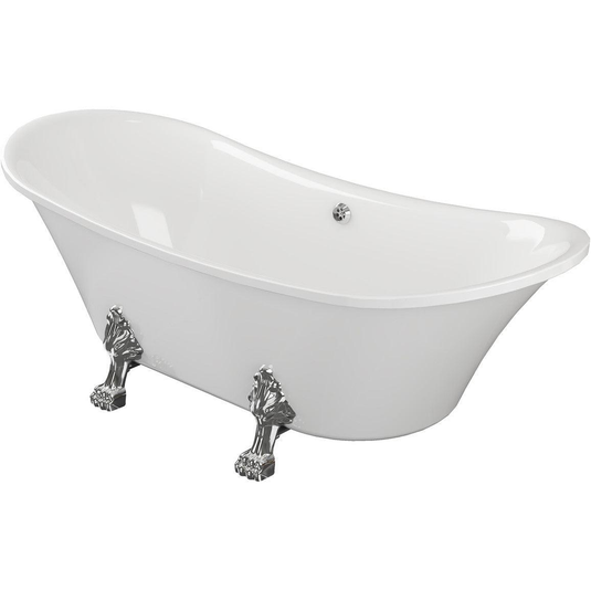 Ruby Lilo Freestanding 1760x710x775mm 0TH Bath w/Feet - RUBY102817