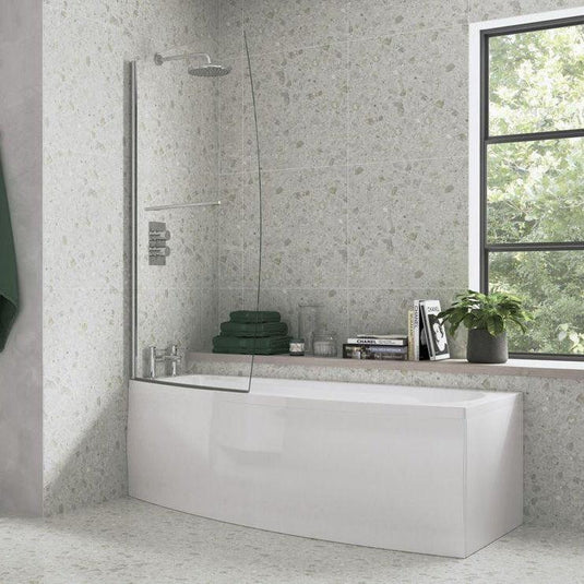 Ruby Loki Space Saving 1700x740x560mm 0TH Bath w/Legs (LH) - RUBY105659 - Envy Bathrooms Ltd
