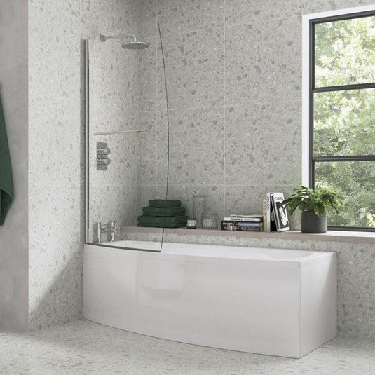 Ruby Loki Space Saving 1700x740x560mm 0TH Bath w/Legs (RH) - RUBY105660 - Envy Bathrooms Ltd