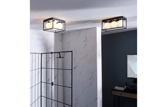 Ruby Lulu Ceiling Light - Matt Black - RUBY106316 - Envy Bathrooms Ltd