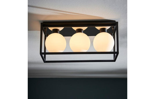 Ruby Lulu Ceiling Light - Matt Black - RUBY106316 - Envy Bathrooms Ltd