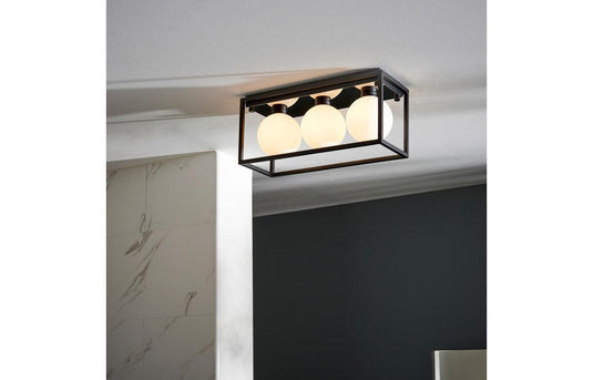 Ruby Lulu Ceiling Light - Matt Black - RUBY106316 - Envy Bathrooms Ltd