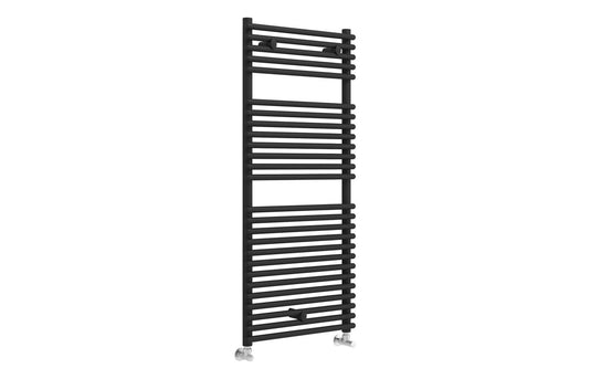 Ruby Mac Round Ladder Radiator (500x1190mm) - Black - RUBY108543 - Envy Bathrooms Ltd