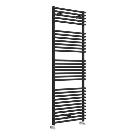 Ruby Mac Round Ladder Radiator (500x1450mm) - Black - RUBY108544 - Envy Bathrooms Ltd