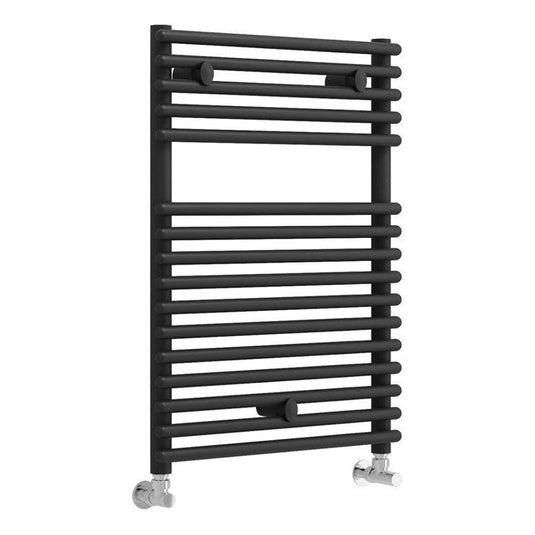 Ruby Mac Round Ladder Radiator (500x730mm) - Black - RUBY108542 - Envy Bathrooms Ltd
