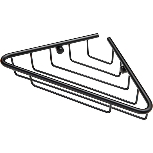 Ruby Maisie 1-Tier Corner Shower Caddy - Black - RUBY105489 - Envy Bathrooms Ltd