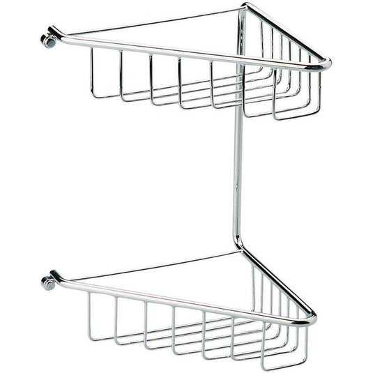 Ruby Maisie 2-Tier Corner Shower Caddy - Chrome - RUBY101697 - Envy Bathrooms Ltd