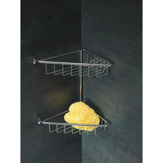 Ruby Maisie 2-Tier Corner Shower Caddy - Chrome - RUBY101697 - Envy Bathrooms Ltd