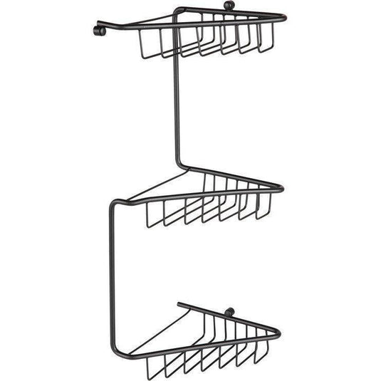 Ruby Maisie 3-Tier Corner Shower Caddy - Black - RUBY105491 - Envy Bathrooms Ltd