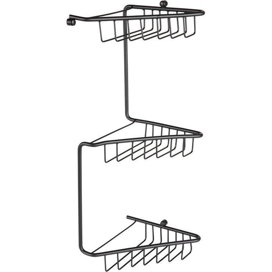 Ruby Maisie 3-Tier Corner Shower Caddy - Black - RUBY105491 - Envy Bathrooms Ltd