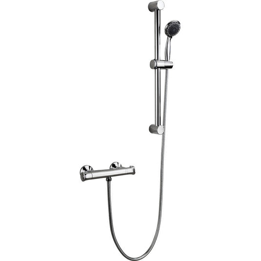 Ruby Maisie Low Pressure Thermostatic Bar Mixer Shower - Chrome - RUBY105828 - Envy Bathrooms Ltd