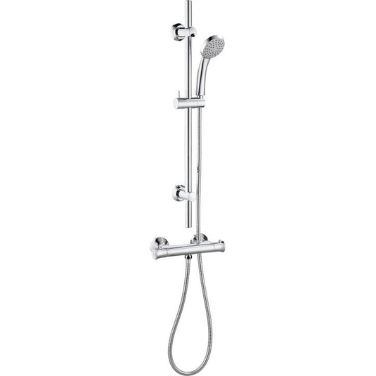 Ruby Mila Thermostatic Bar Mixer Shower - Chrome - RUBY105827 - Envy Bathrooms Ltd