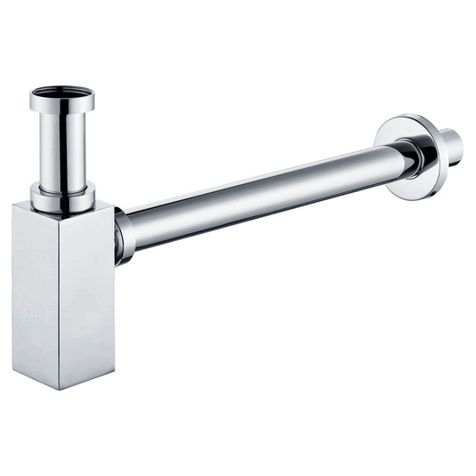 Ruby Modern Square Bottle Trap - Chrome - RUBY105681 - Envy Bathrooms Ltd