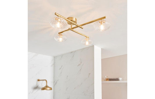 Ruby Oakley Ceiling Light - Brushed Brass - RUBY106309 - Envy Bathrooms Ltd