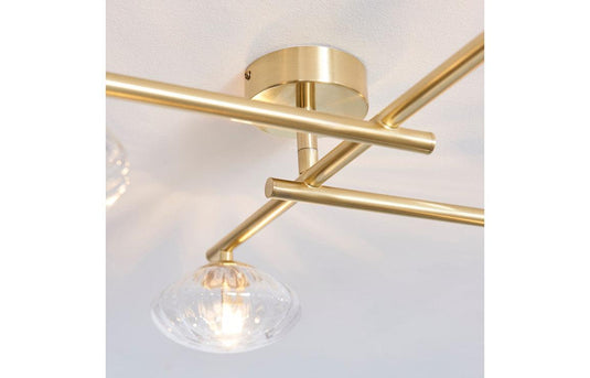 Ruby Oakley Ceiling Light - Brushed Brass - RUBY106309 - Envy Bathrooms Ltd