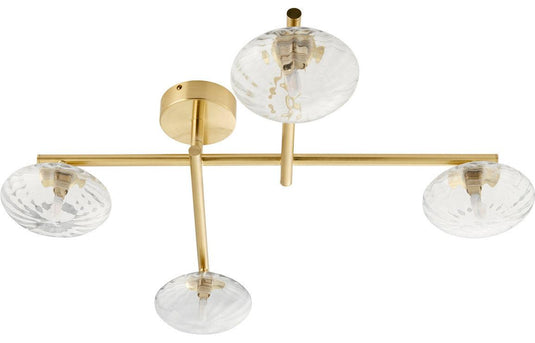 Ruby Oakley Ceiling Light - Brushed Brass - RUBY106309 - Envy Bathrooms Ltd