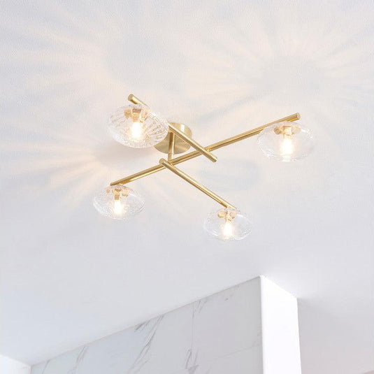 Ruby Oakley Ceiling Light - Brushed Brass - RUBY106309 - Envy Bathrooms Ltd