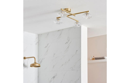 Ruby Oakley Ceiling Light - Brushed Brass - RUBY106309 - Envy Bathrooms Ltd