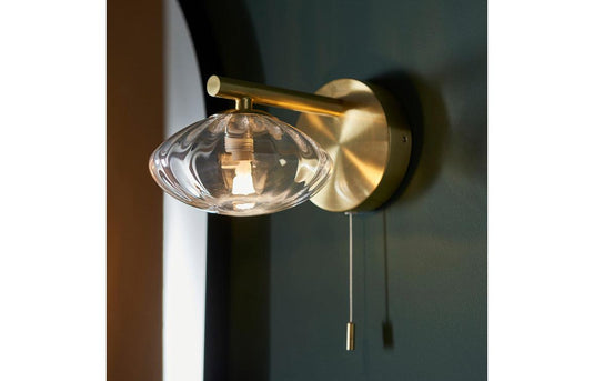 Ruby Oakley Wall Light - Brushed Brass - RUBY106310 - Envy Bathrooms Ltd