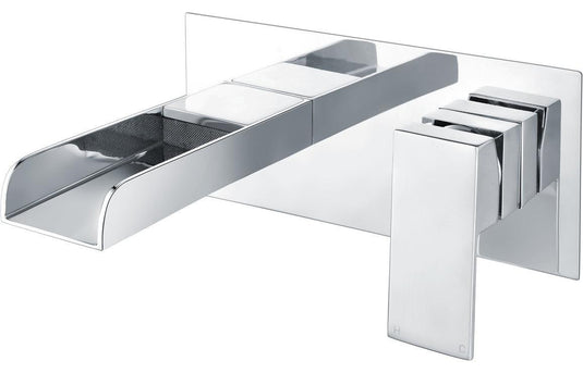 Ruby Oreo Wall Mounted Basin Mixer - Chrome - RUBY105714 - Envy Bathrooms Ltd