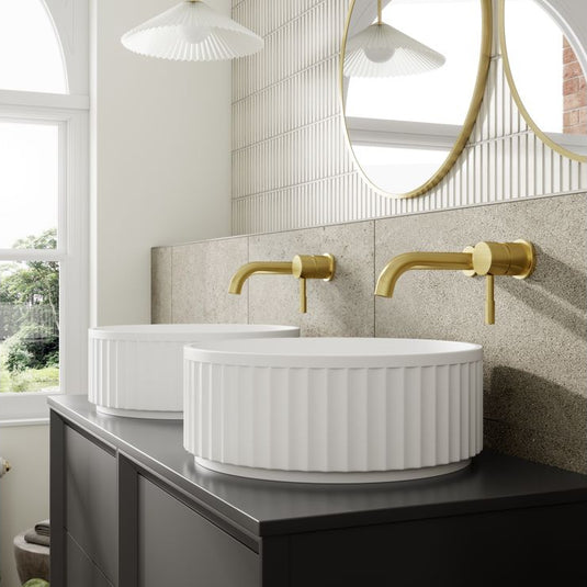 Ruby Oscar 1200mm Wall Hung 4 Drawer Basin Unit Run & Top - Matt Clay - RUBY108476 - Envy Bathrooms Ltd