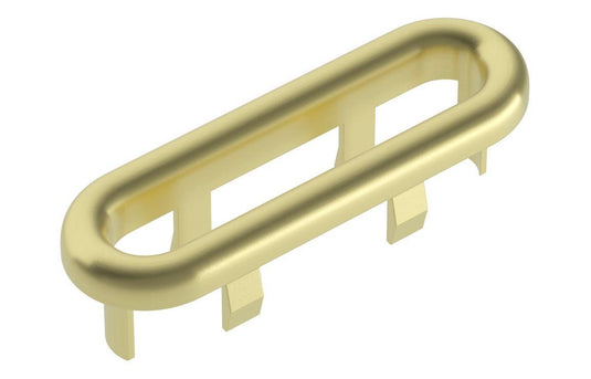 Ruby Oval Overflow Ring - Brushed Brass - RUBY106330 - Envy Bathrooms Ltd