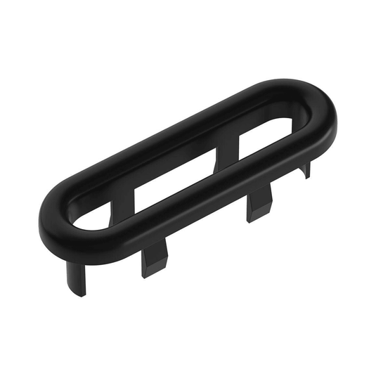 Ruby Oval Overflow Ring - Matt Black - RUBY106331 - Envy Bathrooms Ltd