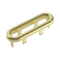 Ruby Oval Overflow Ring | Brushed Brass | RUBY106330