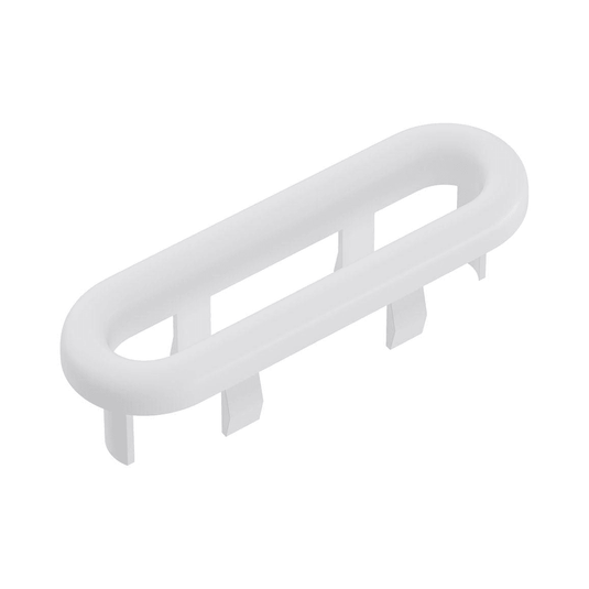 Ruby Oval Overflow Ring - White - RUBY106332 - Envy Bathrooms Ltd