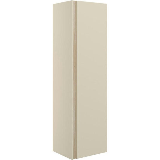Ruby Paisley 350mm Wall Hung 1 Door Tall Unit - Matt Cotton & Oak Effect - RUBY106883 - Envy Bathrooms Ltd