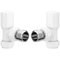 Ruby Patterned White Radiator Valves | Angled | RUBY104988