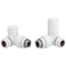Ruby Patterned White Radiator Valves | Corner | RUBY104990