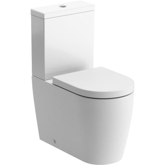 Ruby Pearl Close Coupled Fully Shrouded WC & Soft Close Seat - RUBY1863 - Envy Bathrooms Ltd