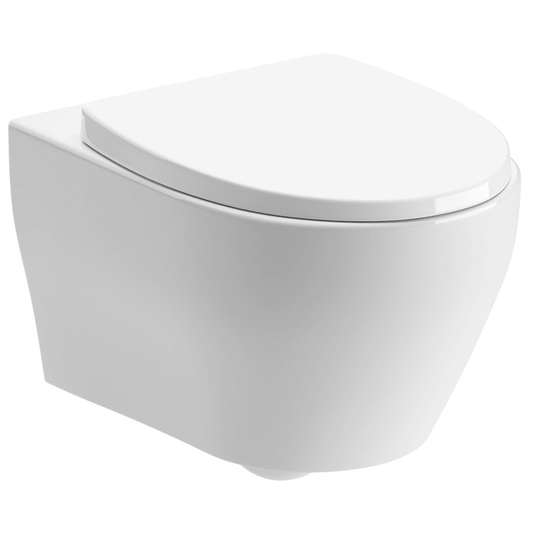 Ruby Piper Slim Soft Close Toilet Seat - White - RUBY107428 - Envy Bathrooms Ltd