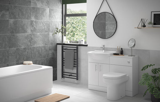 Ruby Ranger 500mm WC Unit & BTW Pan Pack - White Gloss - RUBY102951 - Envy Bathrooms Ltd