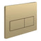Ruby Rectangle Push Button Flushplate | Brushed Bronze | RUBY109029