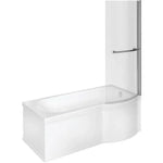 Ruby Remi P Shape 1700x850x560mm 0TH Shower Bath Pack (RH) - RUBY105609 - Envy Bathrooms Ltd