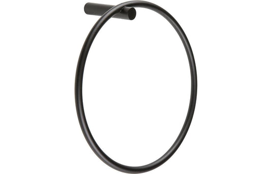 Ruby Remi Towel Ring - Black - RUBY101682 - Envy Bathrooms Ltd