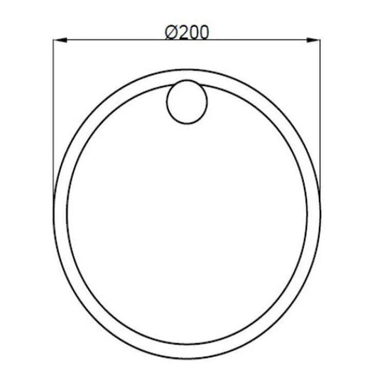 Ruby Remi Towel Ring - Chrome - RUBY101675 - Envy Bathrooms Ltd