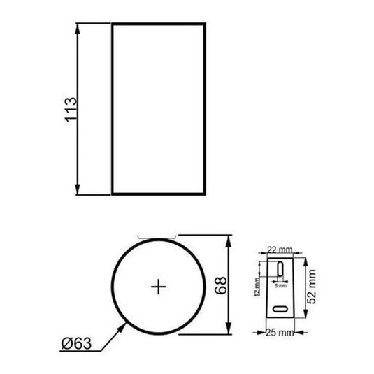 Ruby Remi Wall Mounted Tumbler - Black - RUBY101683 - Envy Bathrooms Ltd