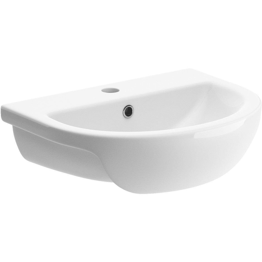 Ruby River 500x390mm 1TH Semi Recessed Basin - RUBY1829 - Envy Bathrooms Ltd