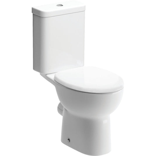 Ruby River Close Coupled Open Back WC & Soft Close Seat - RUBY1930 - Envy Bathrooms Ltd