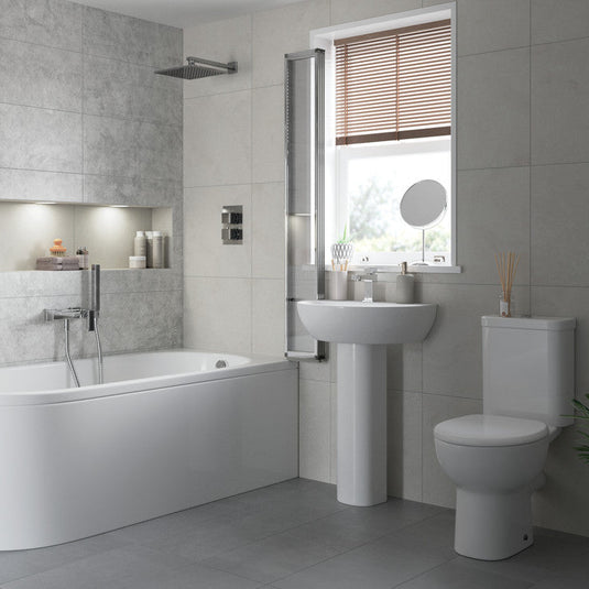 Ruby River Close Coupled Open Back WC & Soft Close Seat - RUBY1930 - Envy Bathrooms Ltd